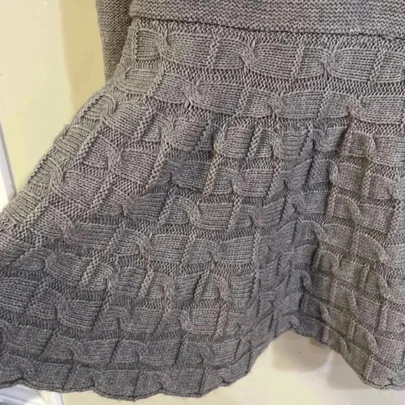 ❤️2/$30❤️[XL]Vintage Carolee Little Gray Wide Neck  open sweater cardigan - Picture 4 of 7